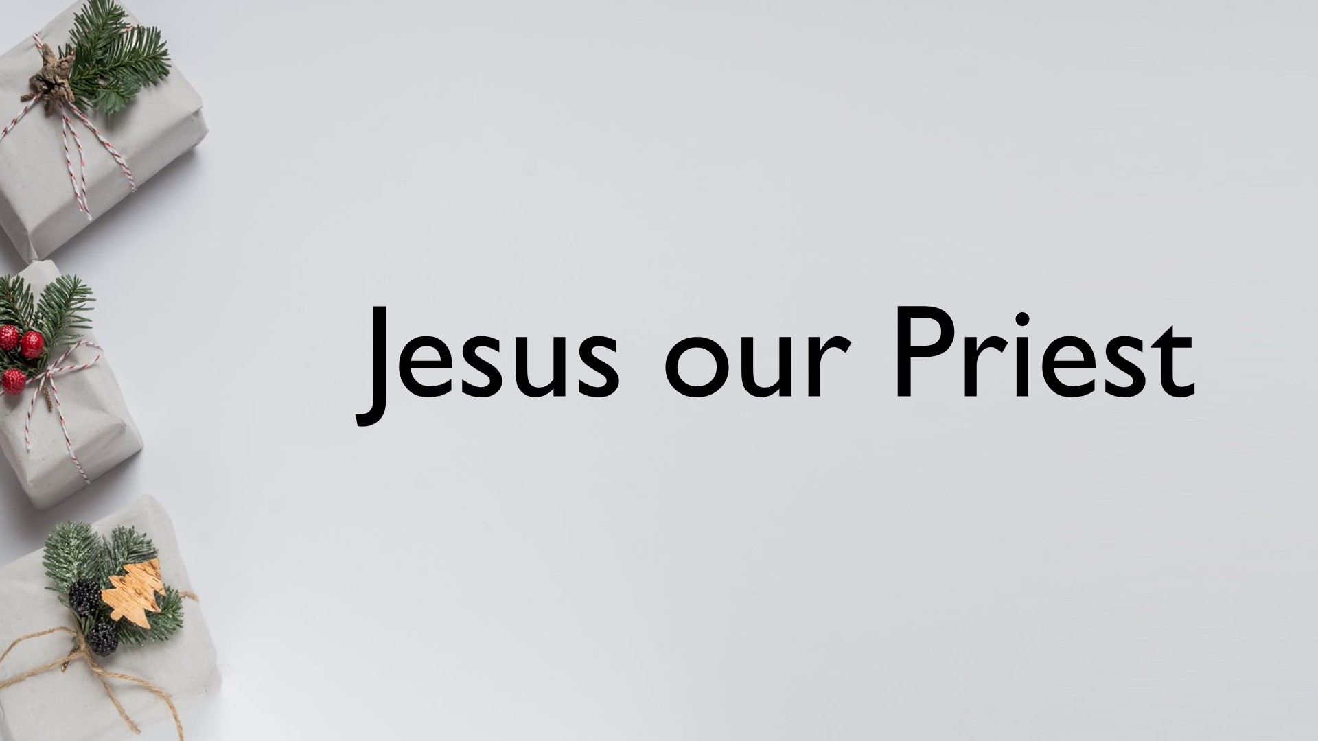 #2 Jesus our great high preist