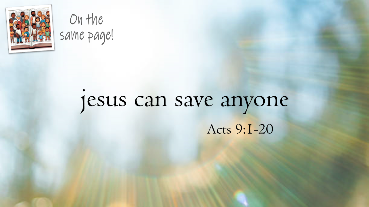 #1 Jesus can save anyone