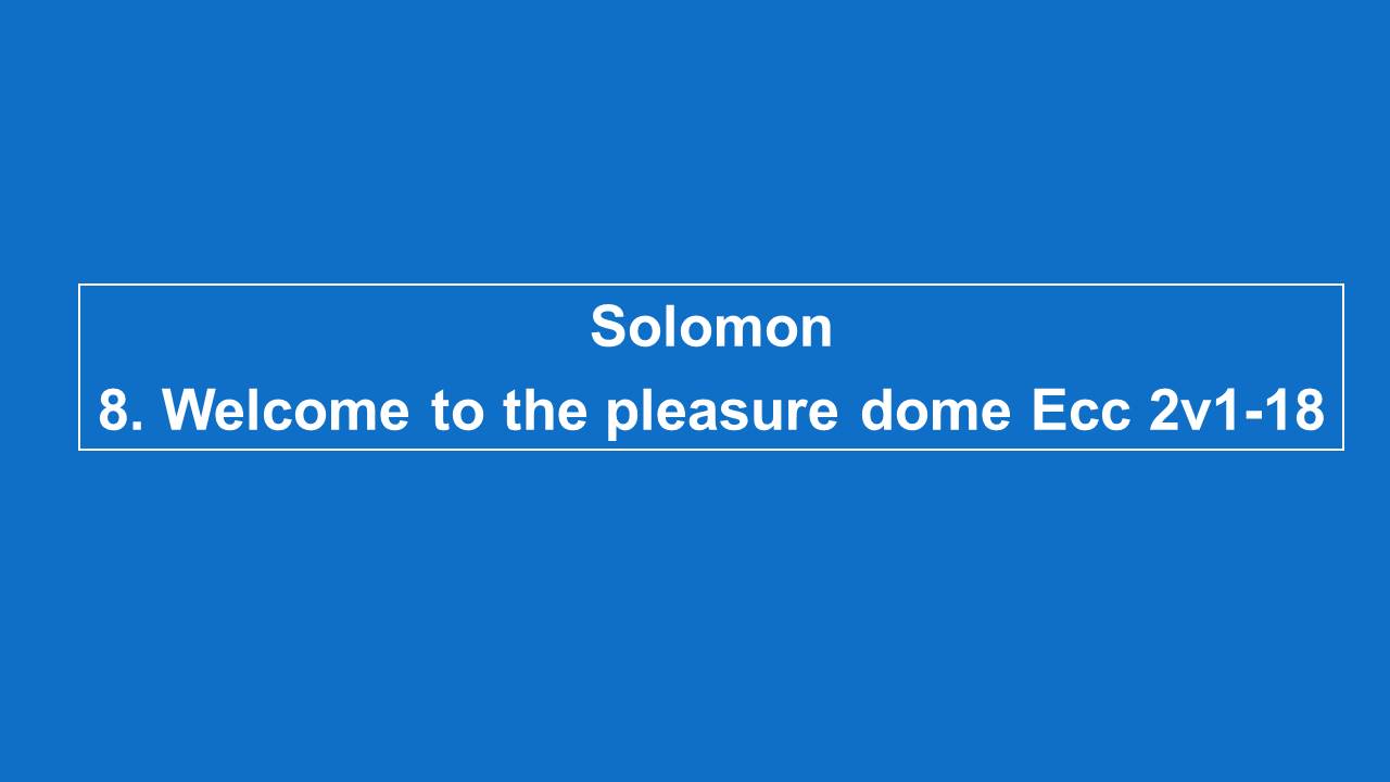 #8 Welcome To The Pleasure Dome